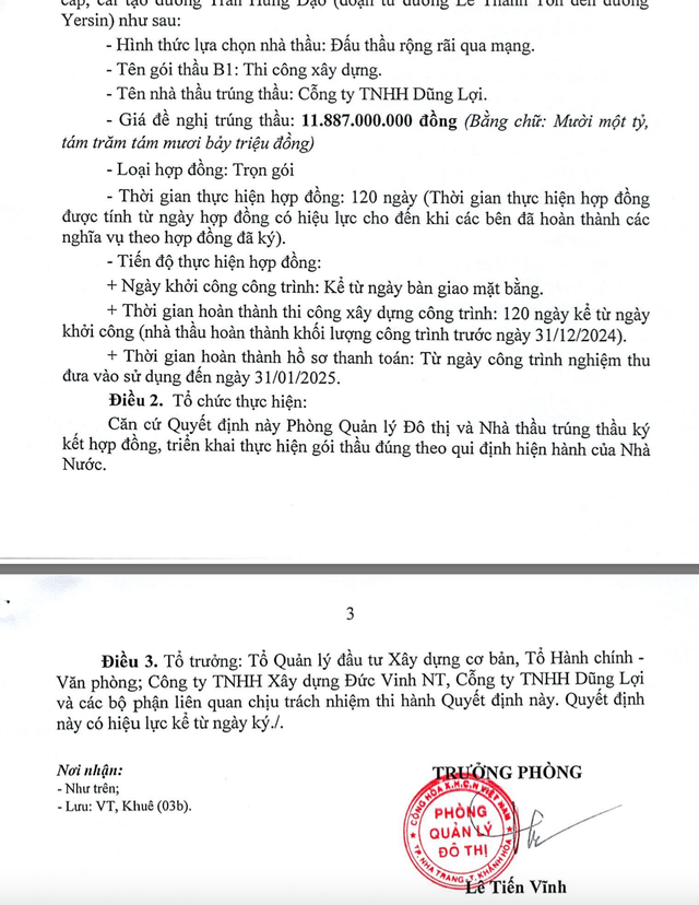 Dũng Lợi một mình một ngựa trúng gói thầu của BQL Dịch vụ công ích Nha Trang - Hình 6 Dung Loi mot minh mot ngua trung goi thau cua BQL Dich vu cong ich Nha Trang-Hinh-6