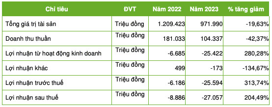 Doanh thu sụt mạnh, LEC báo lỗ 27 tỷ đồng năm 2023 - Hình 2 Doanh thu sut manh, LEC bao lo 27 ty dong nam 2023-Hinh-2