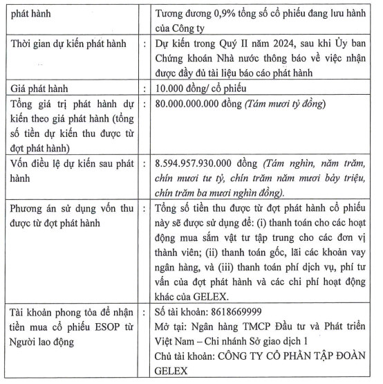 Gelex: Phat hanh 8 trieu co phieu, nang von dieu le len 8.895 ty dong-Hinh-2