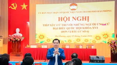 Cử tri Hải Phòng đánh giá cao chương trình hành động của ông Vũ Văn Tiến 