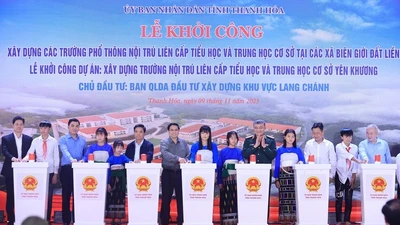 Từng ngôi trường mới nơi biên giới sẽ là nơi gieo con chữ, ươm mầm tri thức