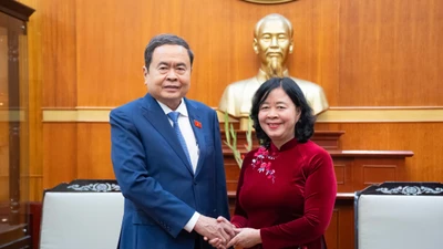 Chủ tịch Quốc hội thăm, chúc Tết Ủy ban Trung ương MTTQ Việt Nam