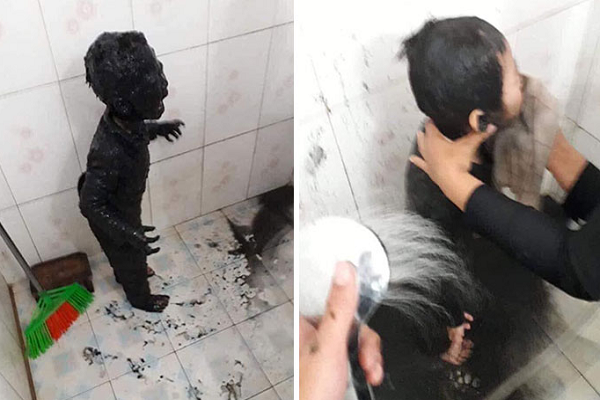 Những đứa trẻ siêu nghịch ngợm khiến phụ huynh 'tăng xông' - Hình 5 Nhung dua tre sieu nghich ngom khien phu huynh 'tang xong'-Hinh-5