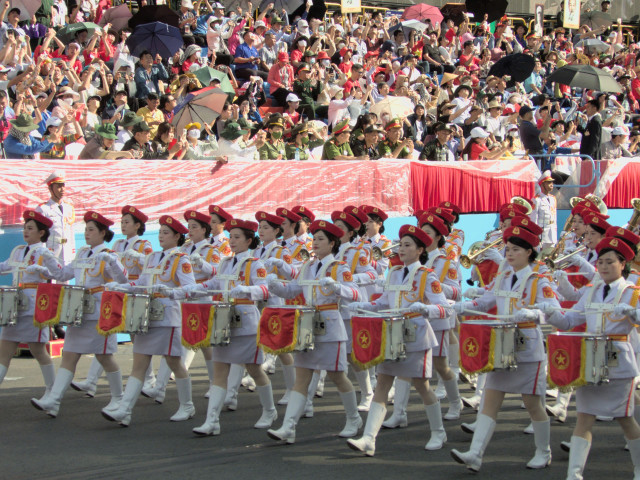 Toàn cảnh tổng duyệt lễ diễu binh, diễu hành mừng Đại lễ 30/4 - Hình 14 Toan canh tong duyet le dieu binh, dieu hanh mung Dai le 30/4-Hinh-14