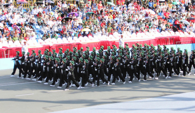 Toàn cảnh tổng duyệt lễ diễu binh, diễu hành mừng Đại lễ 30/4 - Hình 34 Toan canh tong duyet le dieu binh, dieu hanh mung Dai le 30/4-Hinh-34