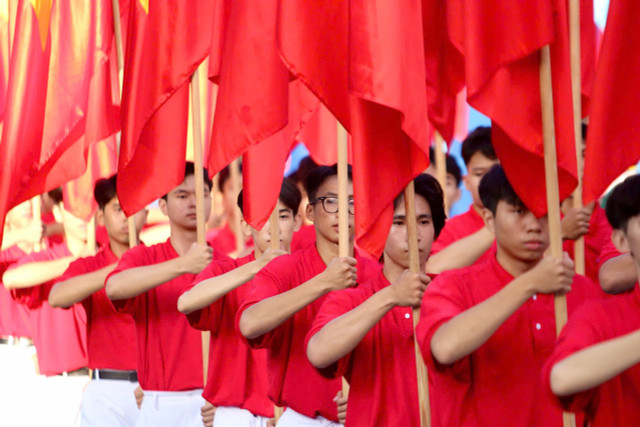 Toàn cảnh tổng duyệt lễ diễu binh, diễu hành mừng Đại lễ 30/4 - Hình 5 Toan canh tong duyet le dieu binh, dieu hanh mung Dai le 30/4-Hinh-5