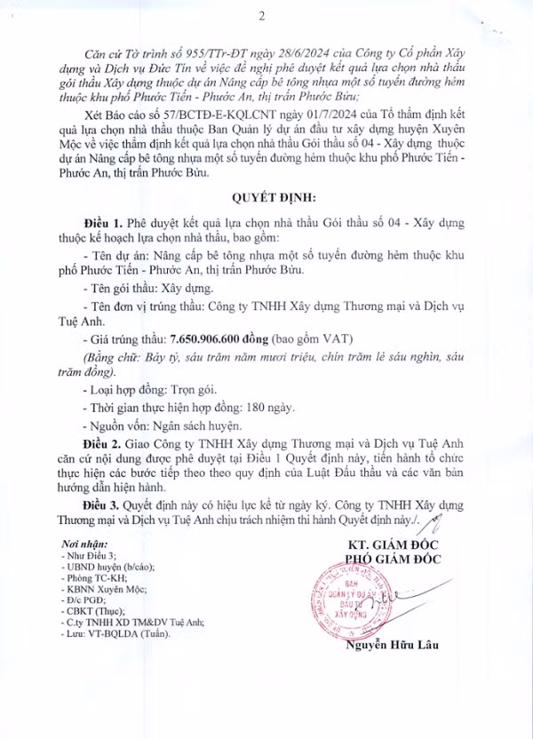 BR-VT: Diem danh nhung goi thau cua Cty Tue Anh tai Xuyen Moc-Hinh-3