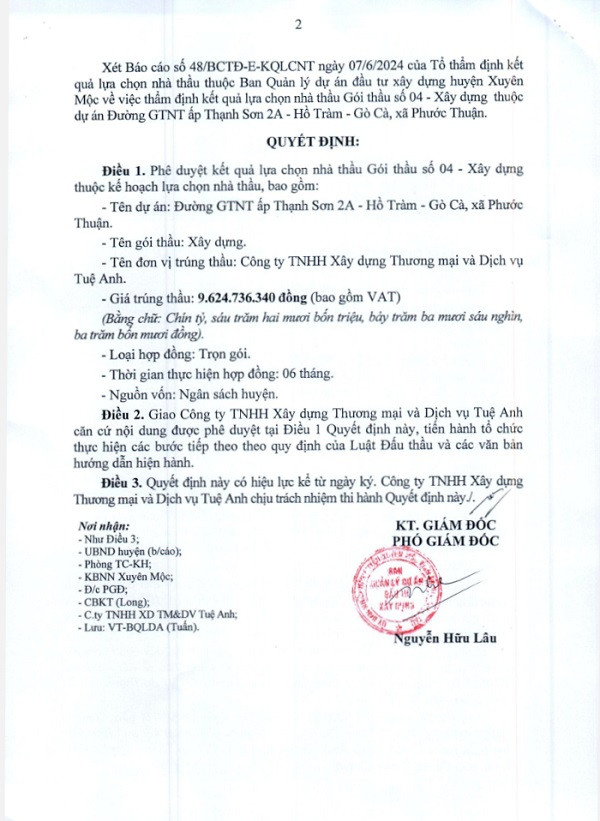 BR-VT: Diem danh nhung goi thau cua Cty Tue Anh tai Xuyen Moc-Hinh-4