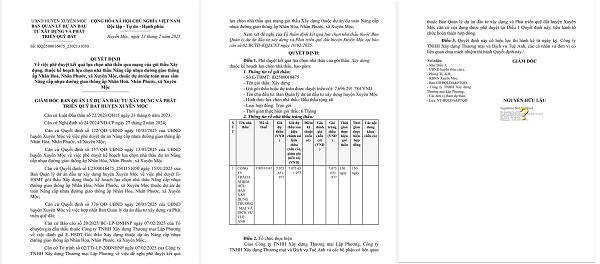BR-VT: Diem danh nhung goi thau cua Cty Tue Anh tai Xuyen Moc