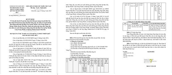 BR-VT: Lien danh Kim Hoa - Trung Lam trung goi thau hon 12 ty tai Chau Duc