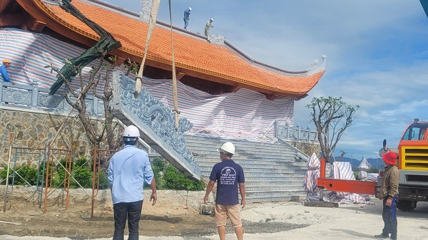 Khẩn trương xử lý 'đền Phúc Giang' xây trái phép trong cảng Mỹ Xuân Khan truong xu ly 'den Phuc Giang' xay trai phep trong cang My Xuan