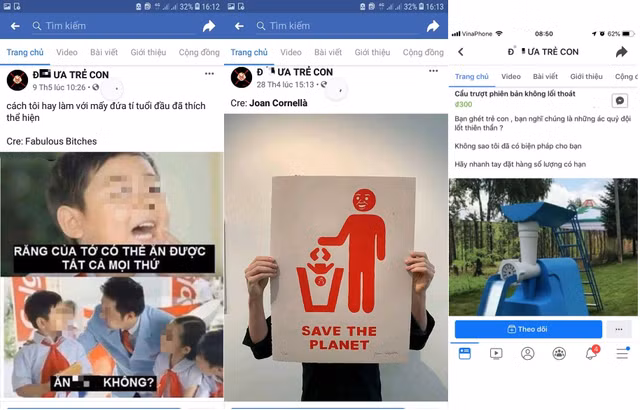 Buc xuc fanpage dang tai keu goi bai tru, bao hanh tre em khong dung muc-Hinh-3
