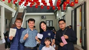 Xuân Bắc cùng dàn sao Việt nô nức đi bầu cử