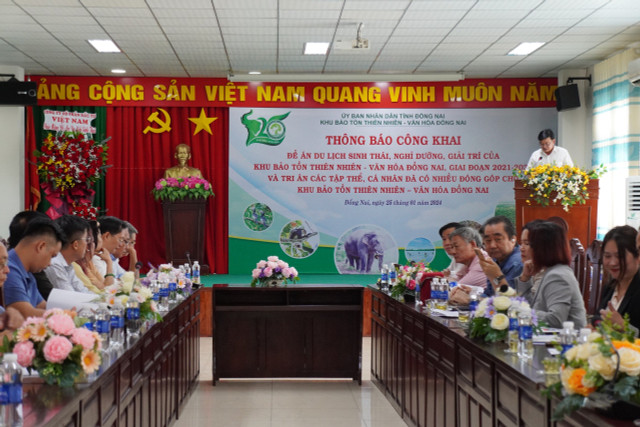 Đồng Nai: Công khai Đề án du lịch sinh thái thuộc Khu Bảo tồn Dong Nai: Cong khai De an du lich sinh thai thuoc Khu Bao ton