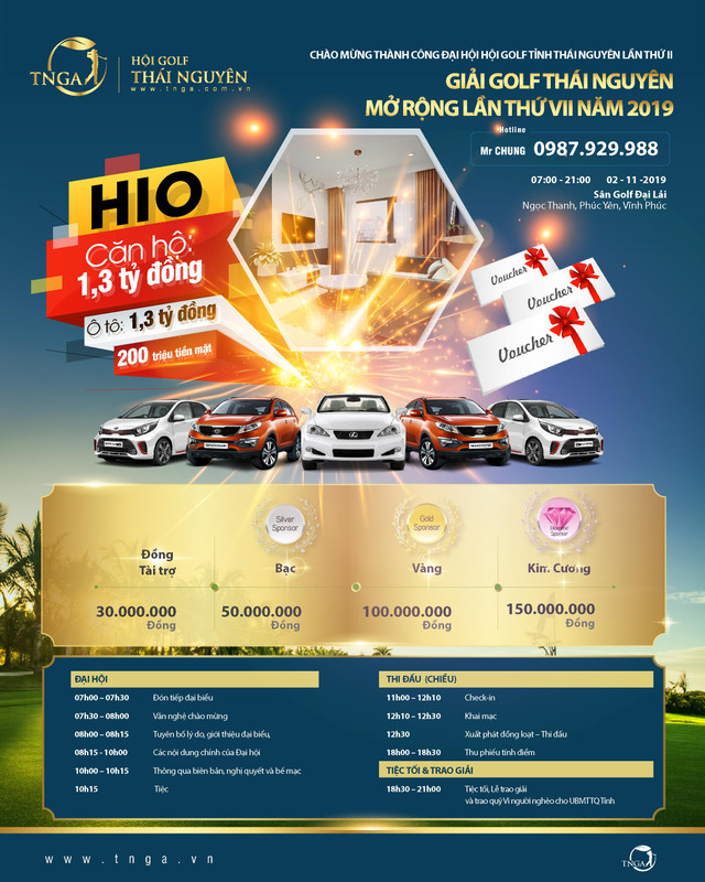 Hội Golf tỉnh Thái Nguyên tổ chức đại hội lần II Hoi Golf tinh Thai Nguyen to chuc dai hoi lan II