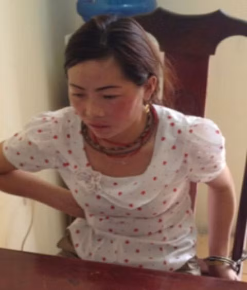 Giàng Thị Sua bị bắt cùng trùm Tàng khi vận chuyển số lượng ma túy khủng.