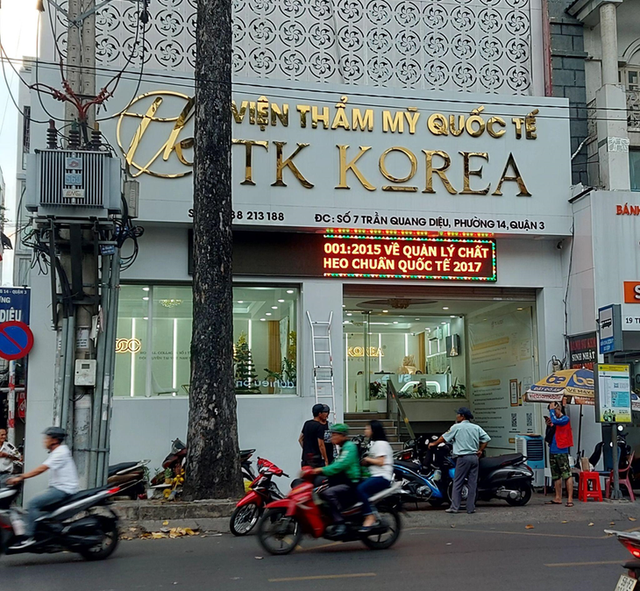 Viện thẩm mỹ Quốc tế TK Korea cung cấp loạt dịch vụ trái phép Vien tham my Quoc te TK Korea cung cap loat dich vu trai phep