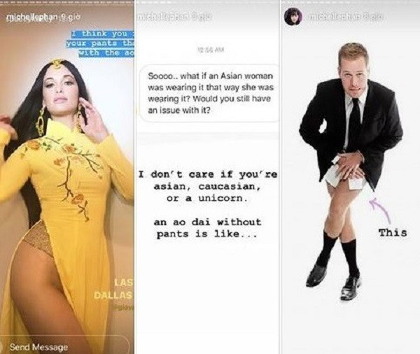 Báo ngoại lên án vụ ca sĩ Kacey Musgraves mặc áo dài không quần - Hình 3 Bao ngoai len an vu ca si Kacey Musgraves mac ao dai khong quan-Hinh-3