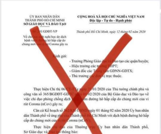 Truy tìm người giả mạo văn bản kéo dài thời gian nghỉ của học sinh vì dịch Covid-19 Truy tim nguoi gia mao van ban keo dai thoi gian nghi cua hoc sinh vi dich Covid-19
