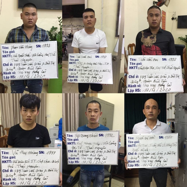 Nhóm giang hồ Bắc vào Sài Gòn cho vay lãi nặng 45%/tháng Nhom giang ho Bac vao Sai Gon cho vay lai nang 45%/thang