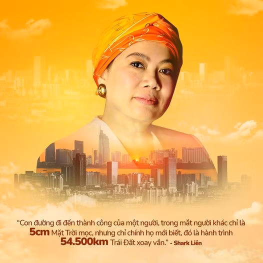 Shark Liên chia sẻ khoảng cách đến thành công là 54.500 km Shark Lien chia se khoang cach den thanh cong la 54.500 km