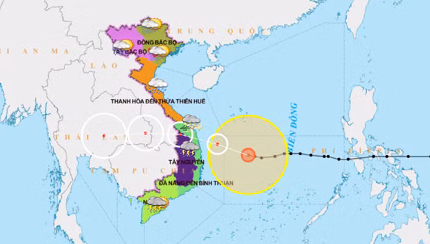 Bao so 9 giat cap 16 dang do bo Quang Nam, Quang Ngai