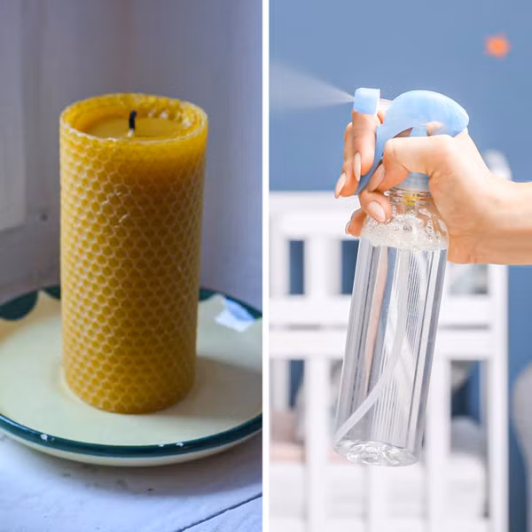 Nến thơm, chất làm mát không khí. Nến thơm, chất làm mát không khí là vật tưởng lợi song rất hại cho trẻ. Nguyên nhân bởi chúng chứa hóa chất gây kích ứng đường hô hấp.