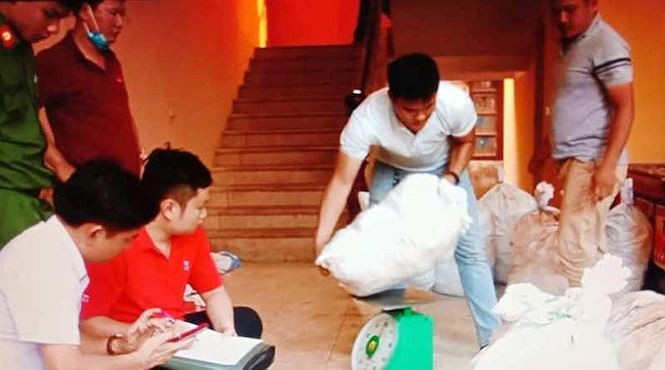 Tang vật được xác định là ma túy đá, trọng lượng 700kg.