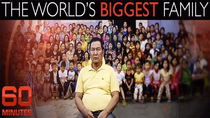 Với nhân khẩu khổng lồ như vậy nên mỗi ngày nhà ông ăn hết 90kg gạo và 59kg khoai tây. Cả đại gia đình nhà Ziona sống trong một tòa nhà có 100 phòng và kiếm ăn bằng cách tự trồng trọt, nuôi gia súc, gia cầm.