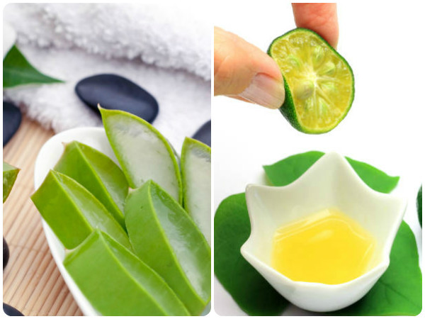 Mặt nạ nha đam và chanh: Nha đam có tác dụng dưỡng ẩm và chứa các chất chống viêm, chống lão hóa giúp làm trẻ hóa làn da và chống lại các dấu hiệu lão hóa da. Cách làm: Trộn 1 thìa canh gel nha đam và 1/2 thìa nước cốt chanh vào trong bát. Thoa lên mặt và cổ. Để yên trong 15-20 phút rồi rửa mặt sạch.