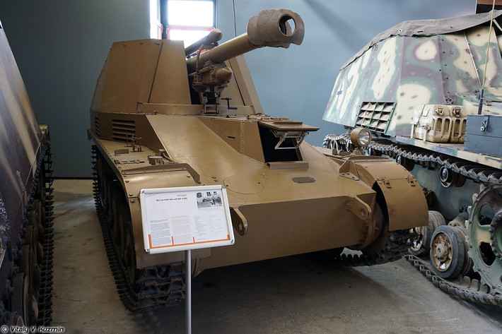 Pháo tự hành Wespe. Nguồn ảnh: Vitaly-Kuzmin