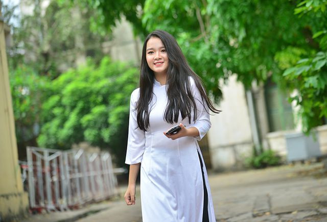Phan Đình Phùng không chỉ là ngôi trường có thành tích học tập cao, mà còn nổi tiếng là "lò" nữ sinh xinh đẹp.