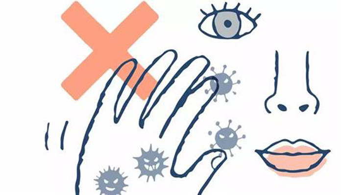 Tránh chạm vào mắt, mũi và miệng. Những khu vực này được xem là cầu nối của nhiều loại virus xâm nhập vào cơ thể.