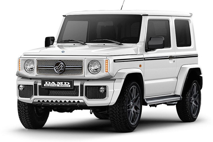 Ngoài ra, trước đó DAMD cũng mang tới một gói độ khác "Little G" nhằm biến Jimny trở thành mẫu G-Class thu nhỏ.