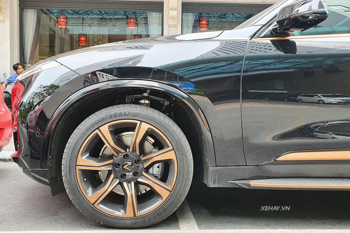 Ngoài ra, phần nóc xe cũng được bổ sung thêm giá nóc với kích thước lớn hơn và mặt ca-lăng dạng tổ ong khoẻ khoắn. Bên cạnh đó trên President, phần nắp ca-pô đã được bổ sung khe hút gió vào khoang động cơ, lưới tản nhiệt tổ ong, logo sơn vàng đồng cùng hệ thống camera 360 độ. Mâm xe của President với thiết kế như Lux SA2.0 nhưng được sơn màu vàng đồng nổi bật hơn