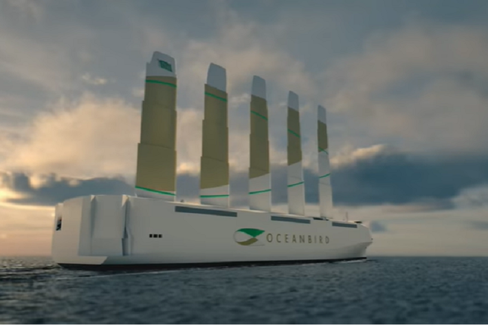 Trang ScientAlert có đưa tin về những cánh buồm khổng lồ và thông minh như sau: “Các cánh buồm có thể thu vào đứng cao 80 mét, và sẽ được điều khiển bằng các thuật toán mà tính toán chính xác cách sử dụng hiệu quả nhất nguồn năng lượng gió bên ngoài đại dương. Một động cơ phụ, chạy bằng nhiên liệu sạch, sẽ được lắp đặt trong vai trò dự phòng, và sử dụng khi ra vào bến cảng.”