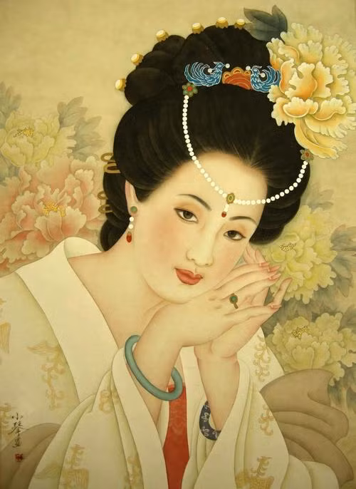 Năm 17 tuổi, chị gái của Lý Mạo tổ chức hôn lễ tại Lạc Dương. Chính tại đây, Lý Mạo đã trúng tiếng sét ái tình của Dương Ngọc Hoàn. Lý Mạo đã đến gặp mẹ mình là Võ Huệ Phi và nói rằng mình muốn cưới Dương Ngọc Hoàn. Sau này, Đường Huyền Tông đã ra chiếu chỉ lập Dương Ngọc Hoàn làm Thọ vương Phi theo yêu cầu của Võ Huệ Phi. Thọ Vương Lý Mạo và Thọ Vương phi chung sống rất hạnh phúc. Ảnh: baidu.com. 