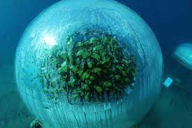 Về mặt kỹ thuật, mỗi khối cầu chứa khoảng 20.000 lít không khí bên trên mặt nước. Ánh sáng Mặt Trời chảy qua nước bên ngoài khối cầu sẽ làm ấm không khí bên trong.