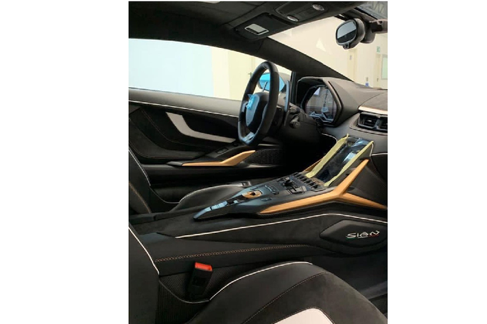 Bộ áo trên chiếc siêu xe Lamborghini Sian đầu tiên đến Mexico có màu đồng mờ kết hợp cùng sợi carbon được xử lý với tông màu đất đẹp mắt. Nội thất xe có 3 màu là đen và sọc trắng cùng với đó là màu đồng cùng sợi carbon. Được biết, đây là chiếc Lamborghini Sian đầu tiên và duy nhất đến Mexico.