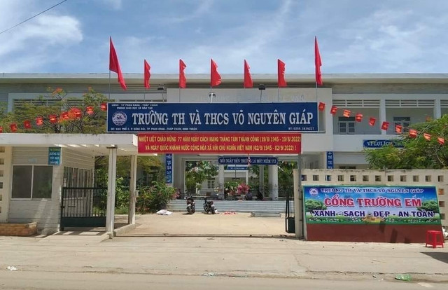 Trường Tiểu học và Trung học cơ sở Võ Nguyên Giáp. Ảnh: I.T. truong-th-thcs-vo-nguyen-giap-5968.jpg