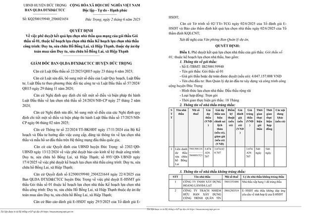 Một phần Quyết định số KQ2500159940_2506021654. Nguồn MSC. mot-phan-quyet-dinh-so-2500159940-2504221644.jpg