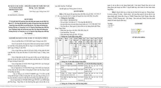 Một phần Quyết định số KQ2500202768_2506030821. Nguồn MSC. qd-goi-thiet-bi-vo-nguyen-giap.jpg