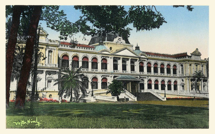 Dinh Noorodom (Dinh Độc Lập) ở Sài Gòn năm 1954.