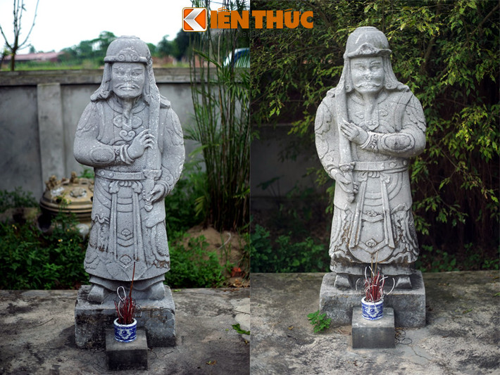 Các bức tượng ở đây mang phong cách nghệ thuật điển hình của thời Lê trung hưng. Mỗi bức lại mang những đặc điểm riêng về tướng mạo, y phục, không có cặp tượng nào giống nhau hoàn toàn.