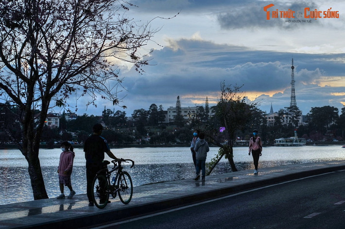 Bờ hồ là địa điểm thu hút nhiều du khách dạo bộ, đạp xe hoặc du ngoạn bằng xe ngựa khi có kỳ nghỉ ở thành phố Đà Lạt.