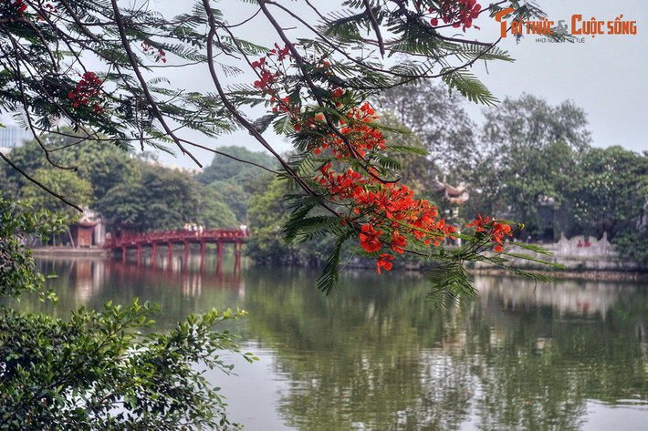 Hồ có diện tích khoảng 12 ha, trước kia còn có các tên gọi là hồ Lục Thủy (vì nước có màu xanh quanh năm), hồ Thủy Quân (dùng để duyệt thủy binh), hồ Tả Vọng và Hữu Vọng (trong thời Lê mạt).