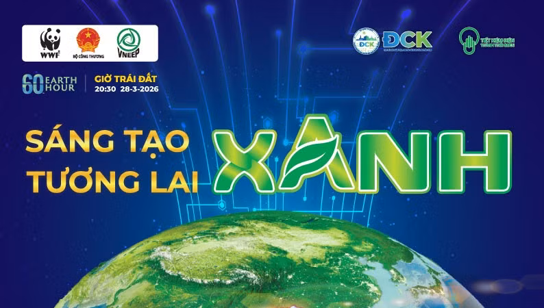 TPHCM hưởng ứng Giờ Trái đất 2026: "Sáng tạo xanh – Tương lai xanh"