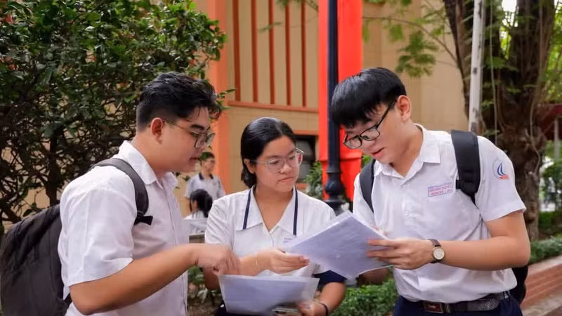 Thí sinh dự thi đánh giá năng lực đợt 2 tại Trường Đại học Khoa học tự nhiên (Đại học Quốc gia TPHCM).