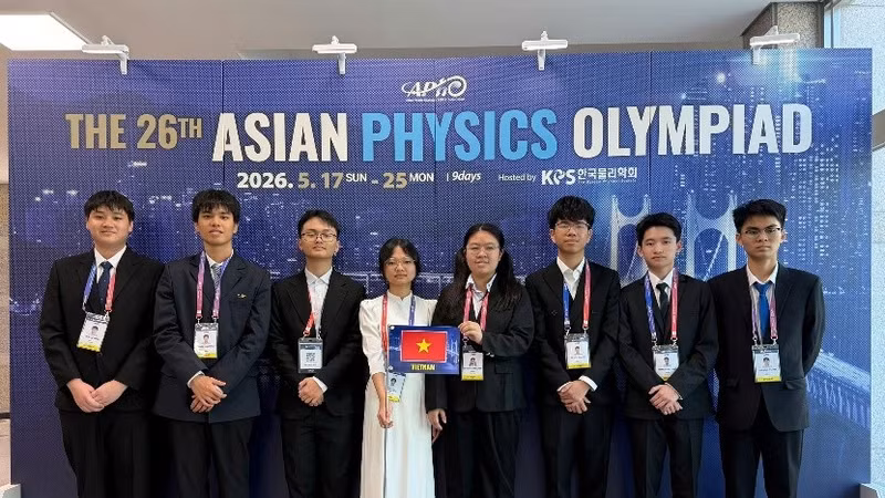 Việt Nam xuất sắc giành 100% huy chương tại Olympic Vật lý châu Á 2026