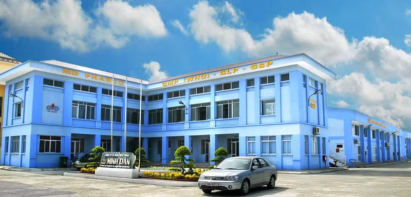 Vi phạm trong lưu hành thuốc, Công ty Dược phẩm Minh Dân vị xử phạt 90 triệu đồng. Ảnh: Website Công ty/Nguồn phapluatplus.baophapluat.vn